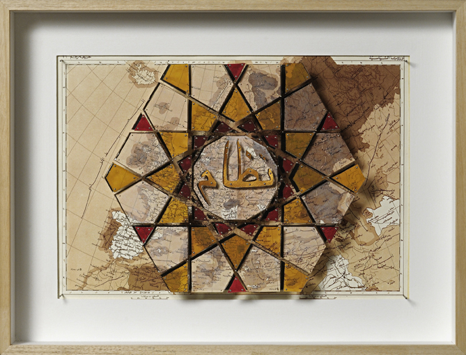Pietro Ruffo, European spring, 41,5 x 53,5 cm, watercolour, acrylic and cut-outs on paper, 2012