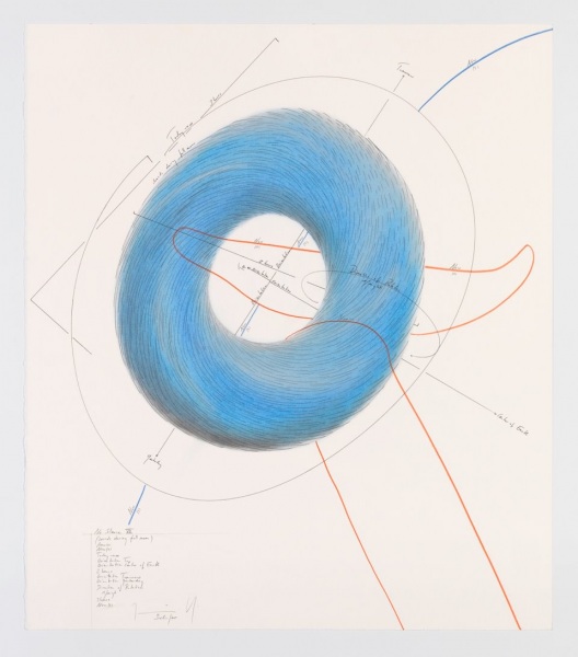 Jorinde Voigt, No Silence VII, matita, pastello e inchiostro su carta, 68 x 59 cm, 2015
