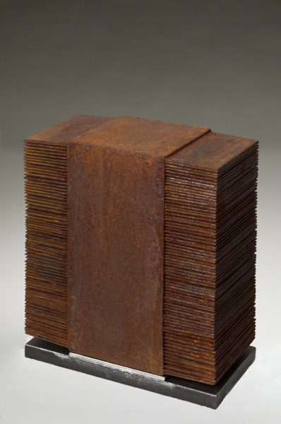 Mary Pola, Untitled n.2, rusted iron, cm 30 x 30,5 h x 15,5, 2011